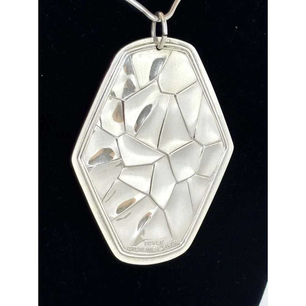 Towle 1979 Sterling Christmas Medallion Nine Ladies Dancing Pendant Original Box